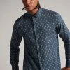 Ted Baker Blue Gintlo Ls Diamond Geo Print Shirt -tedbaker Shop Online unnamed file 1607
