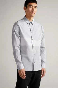 Ted Baker White Brennan Mib Stripe Shirt -tedbaker Shop Online unnamed file 1635