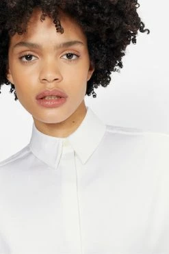 Ted Baker Orlanda White Oversized 3/4 Length Sleeve Shirt -tedbaker Shop Online unnamed file 1651