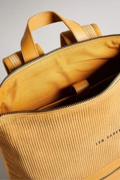 Ted Baker Tonne Mustard Corduroy Suede Backpack 11 Ted Baker Tonne Mustard Corduroy Suede Backpack -tedbaker Shop Online unnamed file 171