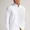 Ted Baker Paplet White Long Sleeve Oxford Shirt -tedbaker Shop Online unnamed file 1712