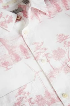 Ted Baker Nortonn Pink Short Sleeve Printed Shirt -tedbaker Shop Online unnamed file 1733