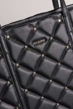 Ted Baker Black Quilted Studded Tote Bag 9 Ted Baker Black Quilted Studded Tote Bag -tedbaker Shop Online unnamed file 176