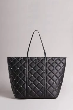 Ted Baker Black Quilted Studded Tote Bag 11 Ted Baker Black Quilted Studded Tote Bag -tedbaker Shop Online unnamed file 178