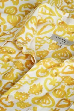 Ted Baker Argo Yellow Short Sleeve Vegetable Print Shirt -tedbaker Shop Online unnamed file 1783