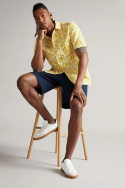 Ted Baker Argo Yellow Short Sleeve Vegetable Print Shirt -tedbaker Shop Online unnamed file 1785