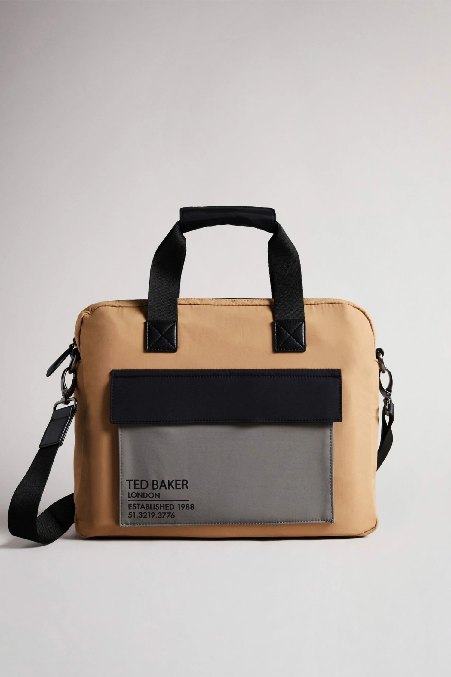 Ted Baker Tan Freds Colour Block Document Bag 3 Ted Baker Tan Freds Colour Block Document Bag