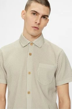 Ted Baker Grey Ramenn Vertical Stripe Jersey Shirt -tedbaker Shop Online unnamed file 1839