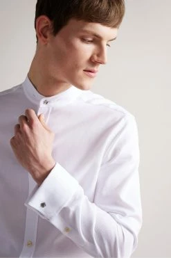 Ted Baker Byward White Long Sleeve Detachable Collar Shirt -tedbaker Shop Online unnamed file 1875