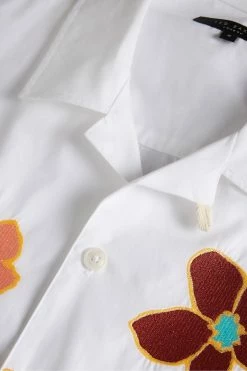 Ted Baker White Walmond Revere Floral Applique Shirt 12 Ted Baker White Walmond Revere Floral Applique Shirt -tedbaker Shop Online unnamed file 1884