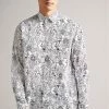 Ted Baker White Upland Long Sleeve All Over Character Print Shirt 2 Ted Baker White Upland Long Sleeve All Over Character Print Shirt -tedbaker Shop Online unnamed file 1886