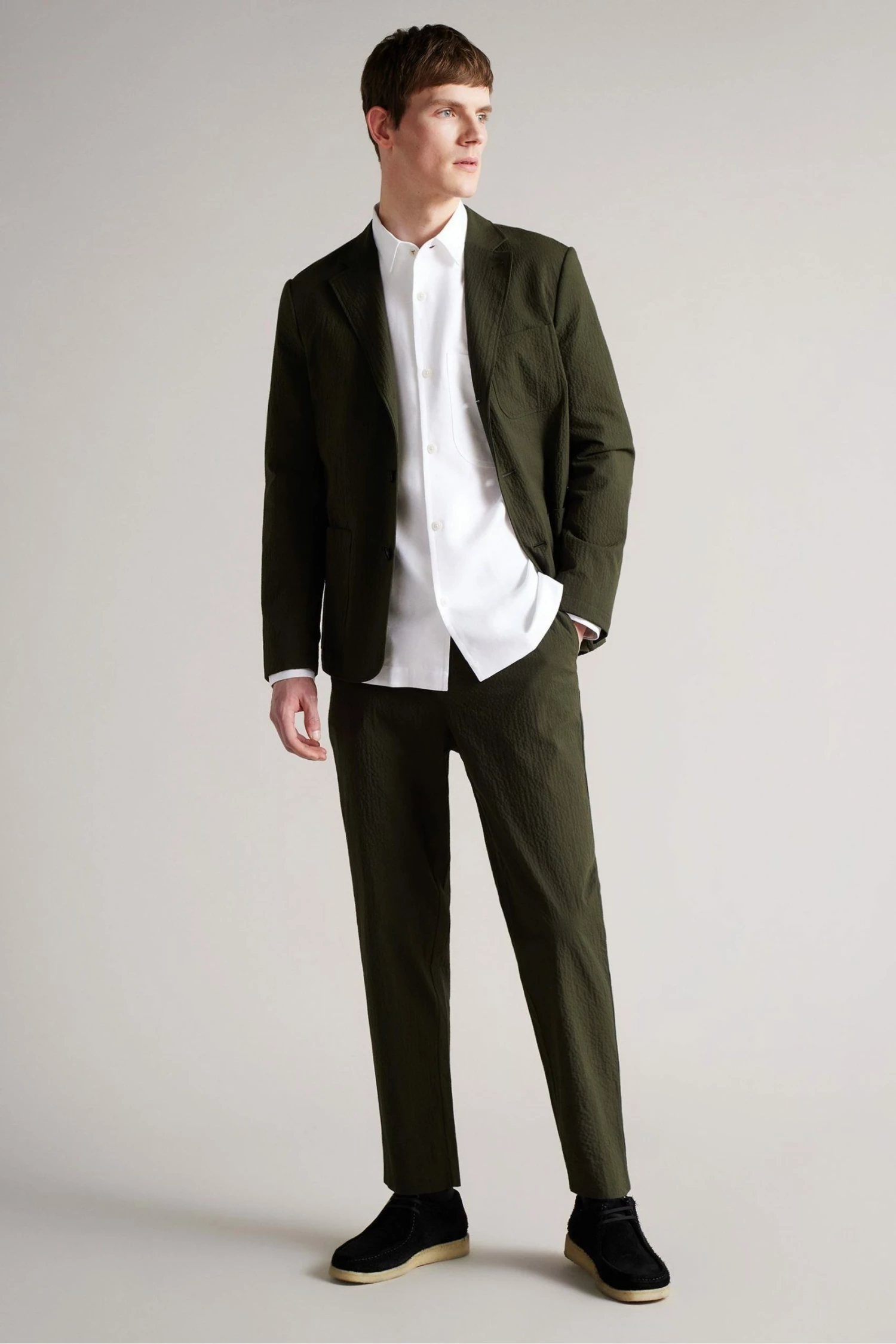 Ted Baker Belvue White Ls Heavy Linen Blend Shirt 5 Ted Baker Belvue White Ls Heavy Linen Blend Shirt - Image 3