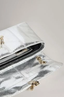 Ted Baker Ayalani Silver Snake Detail Leather Puffer Baguette Bag -tedbaker Shop Online unnamed file 202