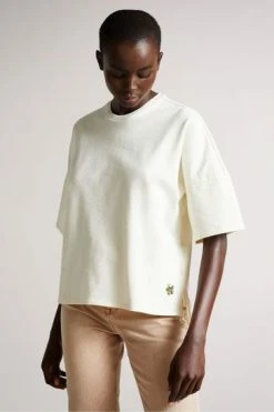 Ted Baker Kaserra Cream Easy Fit T-Shirt -tedbaker Shop Online unnamed file 2028