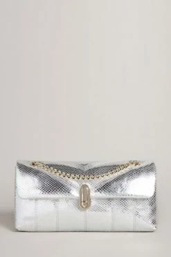 Ted Baker Ayalani Silver Snake Detail Leather Puffer Baguette Bag -tedbaker Shop Online unnamed file 203