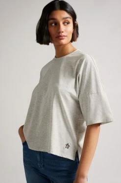 Ted Baker Mid-Grey Avann Cotton Boxy T-Shirt 13 Ted Baker Mid-Grey Avann Cotton Boxy T-Shirt -tedbaker Shop Online unnamed file 2081