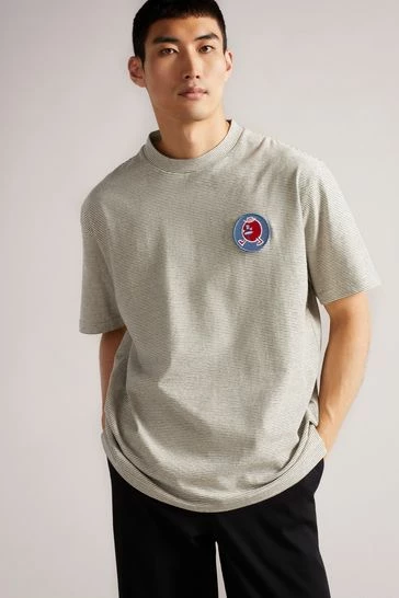 Ted Baker Monans White Short Sleeve Graphic T-Shirt 8 Ted Baker Monans White Short Sleeve Graphic T-Shirt - Image 6