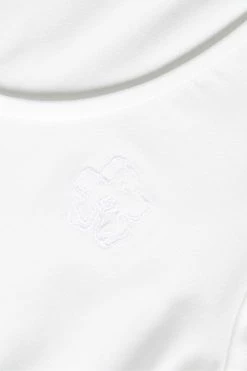 Ted Baker Carsha White Fitted Scoop Neck Top -tedbaker Shop Online unnamed file 2100