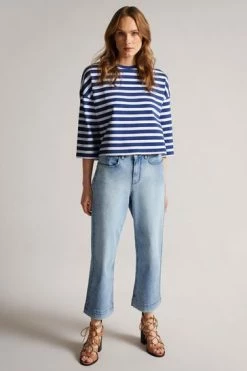 Ted Baker Mmorra Blue Stripe Top -tedbaker Shop Online unnamed file 2165