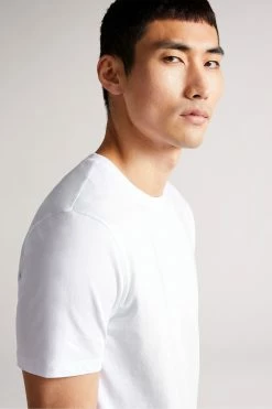 Ted Baker Hawking White Short Sleeve Plain T-Shirt 11 Ted Baker Hawking White Short Sleeve Plain T-Shirt -tedbaker Shop Online unnamed file 2175