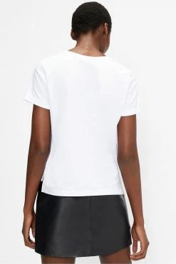 Ted Baker White Miarna V-Neck Easy Fit T-Shirt -tedbaker Shop Online unnamed file 2226