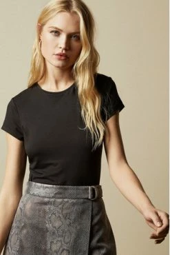 Ted Baker Black Calmin Fitted T-Shirt -tedbaker Shop Online unnamed file 2266