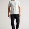 Ted Baker Hawking Grey Marl Short Sleeve Plain T-Shirt -tedbaker Shop Online unnamed file 2267