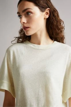 Ted Baker Cream Jersey T-Shirt -tedbaker Shop Online unnamed file 2307