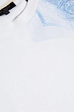 Ted Baker Sumatra White Short Sleeve Placement Paisley Printed T-Shirt -tedbaker Shop Online unnamed file 2320