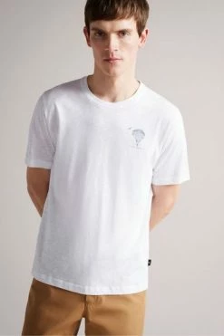 Ted Baker Coniger White Graphic T-Shirt -tedbaker Shop Online unnamed file 2367