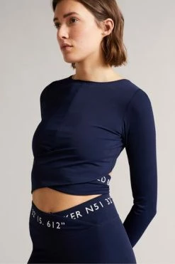 Ted Baker Tazzal Blue Activewear Long Sleeve Top -tedbaker Shop Online unnamed file 2438