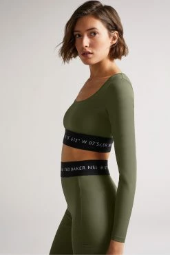 Ted Baker Acamarr Dark Green Long Sleeve Skinny Scoop Neck Top 10 Ted Baker Acamarr Dark Green Long Sleeve Skinny Scoop Neck Top -tedbaker Shop Online unnamed file 2467