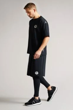 Ted Baker Black Magsock Active Relaxed Quick Dry T-Shirt 11 Ted Baker Black Magsock Active Relaxed Quick Dry T-Shirt -tedbaker Shop Online unnamed file 2473