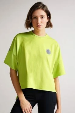 Ted Baker Bright Green Glianas Mesh Jersey T-Shirt -tedbaker Shop Online unnamed file 2483
