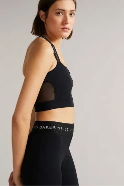 Ted Baker Fiores Black Activewear Sleeveless Top -tedbaker Shop Online unnamed file 2492