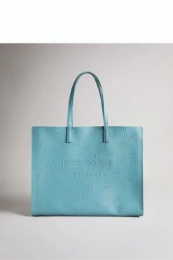 Ted Baker Blue Luelcon Ew Debossed Floral Icon Bag -tedbaker Shop Online unnamed file 256