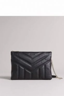 Ted Baker Black Leather Puffer Quilted Cross-Body Bag -tedbaker Shop Online unnamed file 261