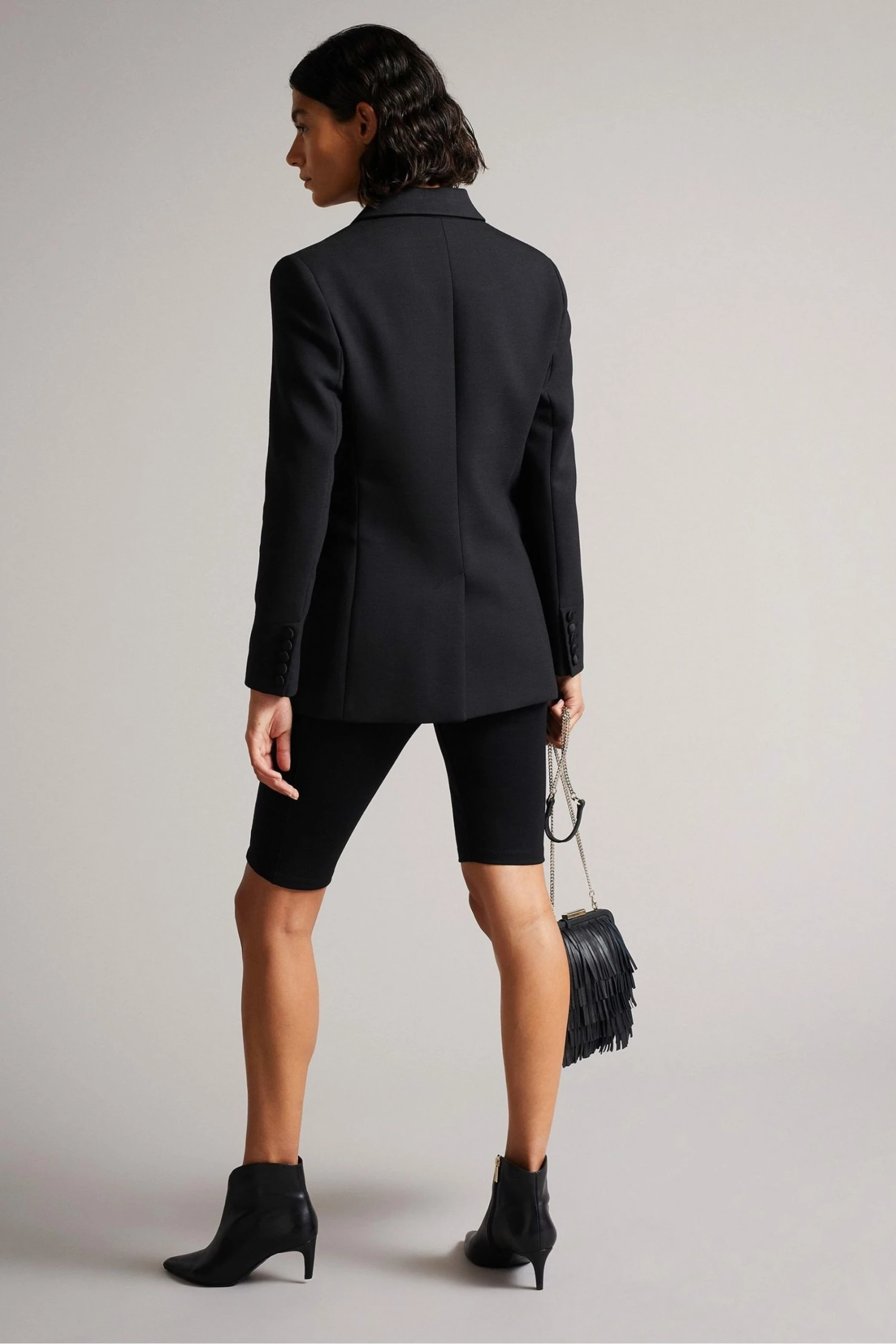 Ted Baker Black Blayce Double Breasted Peaked Lapel Blazer 5 Ted Baker Black Blayce Double Breasted Peaked Lapel Blazer - Image 3