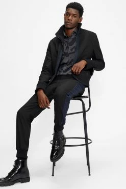 Ted Baker Black Univers Paneled Bomber Jacket -tedbaker Shop Online unnamed file 2637