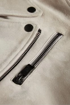 Ted Baker Grey Lowca Suede Biker Jacket -tedbaker Shop Online unnamed file 2652