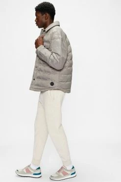 Ted Baker Mens Grey Velosty Quilted Overshirt -tedbaker Shop Online unnamed file 2689