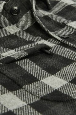 Ted Baker Grey Incline Checked Wool Wadded Overshirt -tedbaker Shop Online unnamed file 2708