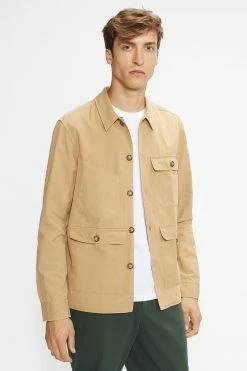 Ted Baker Bikee Cream Multi Pocket Shacket