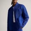 Ted Baker Ivel Blue Texture Block Jacket -tedbaker Shop Online unnamed file 2831