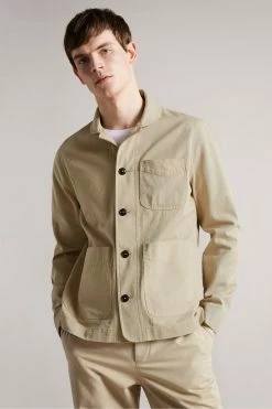 Ted Baker Ivel Cream Texture Block Jacket