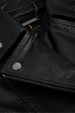 Ted Baker Oversized Tiano Black Biker Jacket -tedbaker Shop Online unnamed file 2847