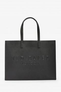 Best Seller 1 Ted Baker Black Sukicon Crosshatch East West Icon Bag