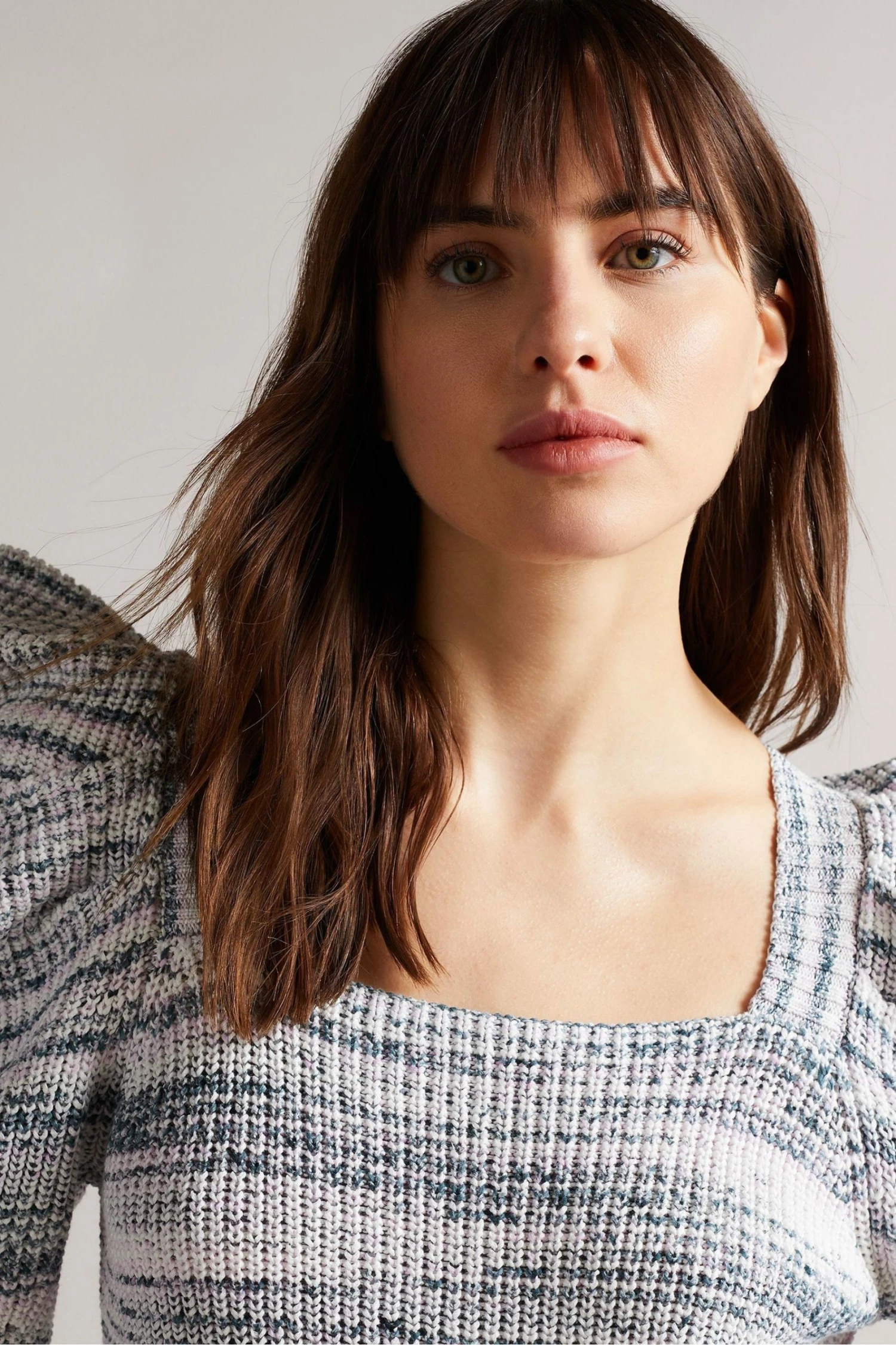 Ted Baker Aspel White Cotton Sleeve Detailed Knit Jumper 6 Ted Baker Aspel White Cotton Sleeve Detailed Knit Jumper - Image 4