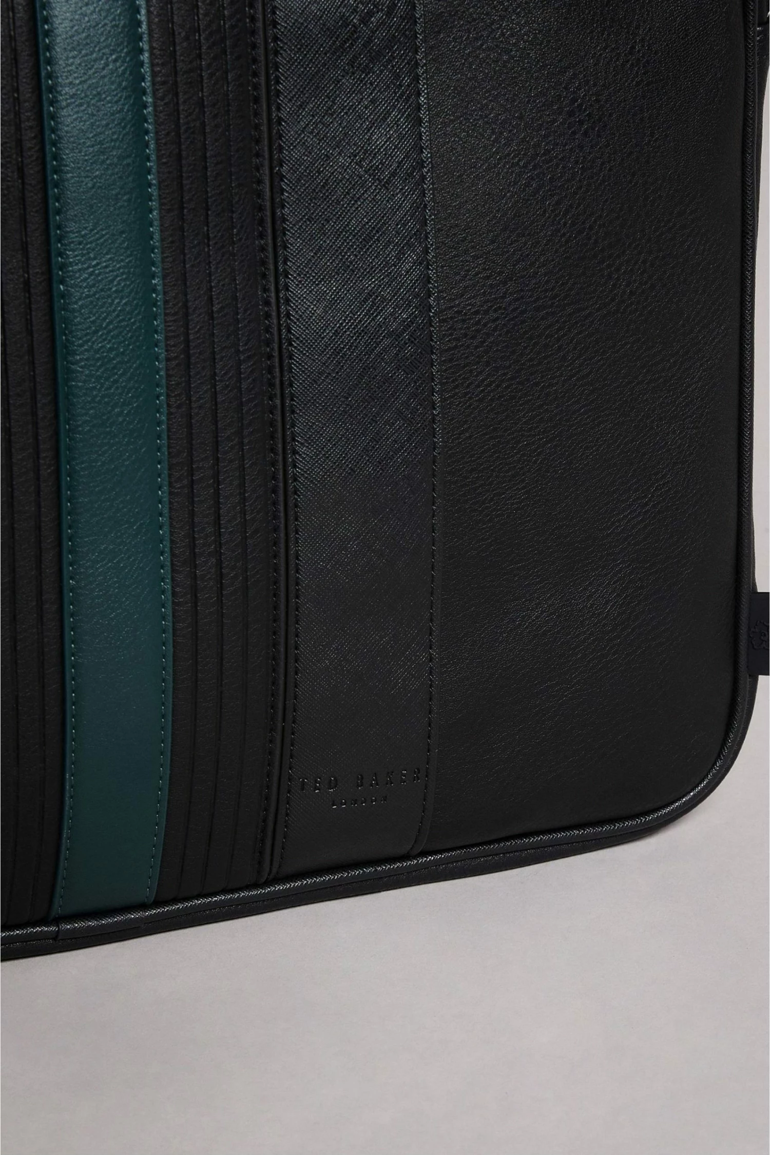 Ted Baker Nevver Black Striped Pu Document Bag 5 Ted Baker Nevver Black Striped Pu Document Bag - Image 3