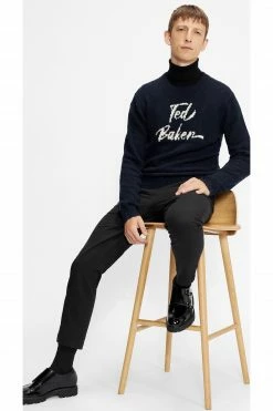 Ted Baker Blue Gowan Signature Crew Neck Sweater